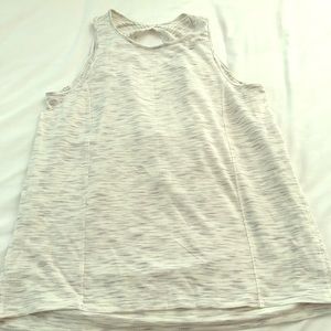 Cream colored workout tank